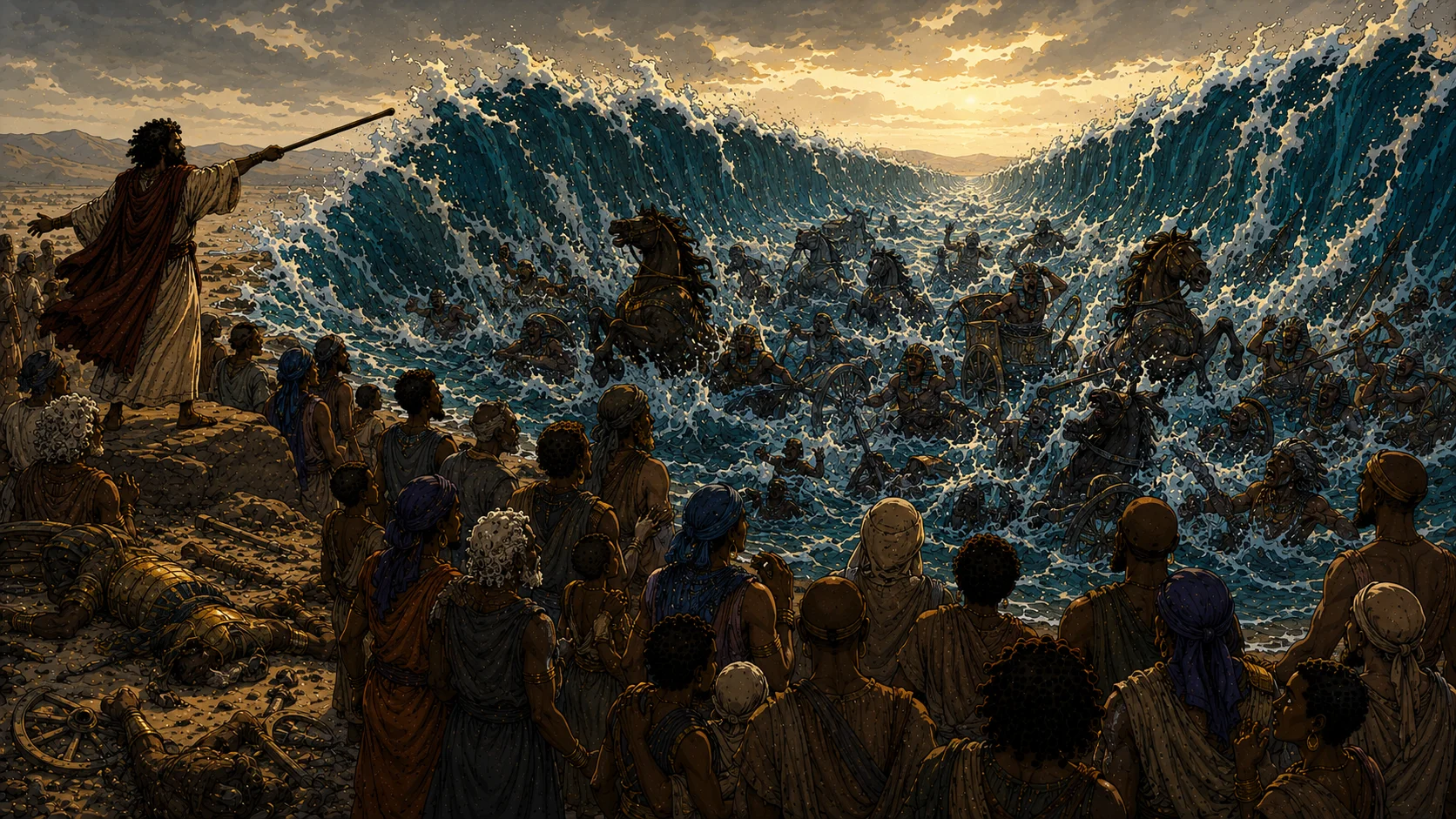 The Sea Returns — The Egyptian Army Is Drowned